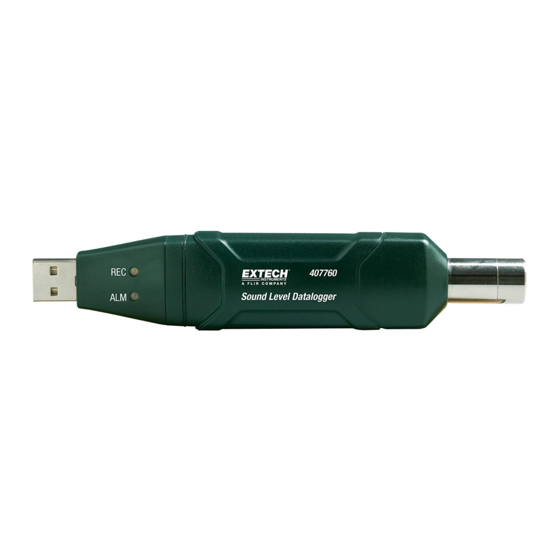 Extech Instruments 407760 Benutzerhandbuch