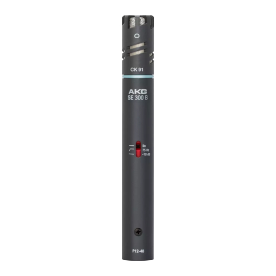 AKG C 391 B Bedienungsanleitung