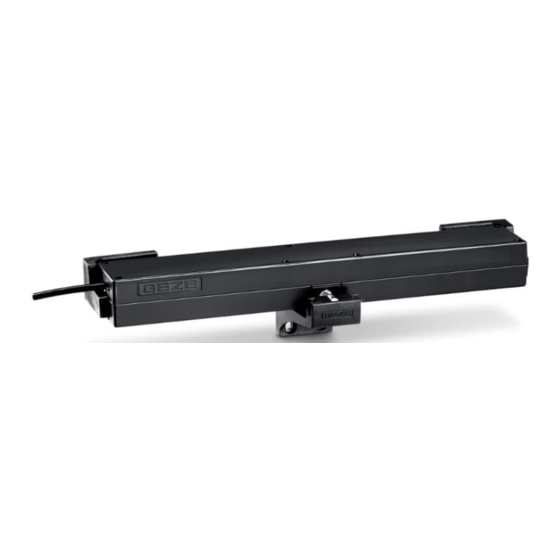 GEZE ECchain 230 V AC Anschlussplan