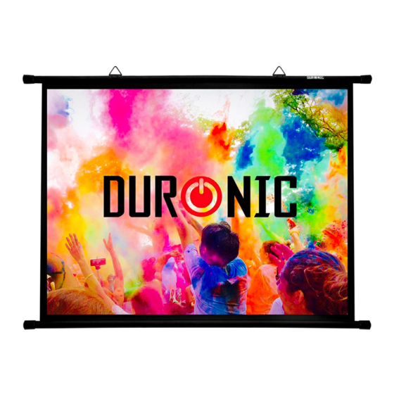 Duronic BPS - Bar Projector Screen Bedienungsanleitung