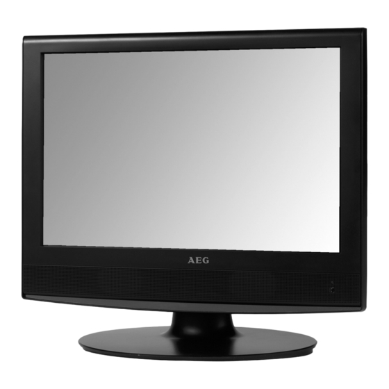 AEG ctv 4876 lcd Bedienungsanleitung