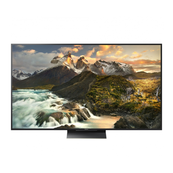 Sony Bravia KD-75ZD9 Referenz-Anleitung