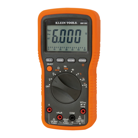 Klein Tools MM1300A Gebrauchsanleitung