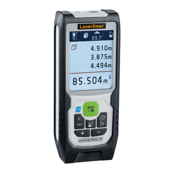 LaserLiner LaserRange-Master Gi7 Pro Bedienungsanleitung