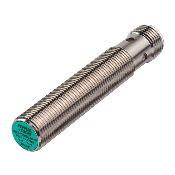 Pepperl+Fuchs NBB4-12GM50-E2-V1-3G-3D Betriebsanleitung