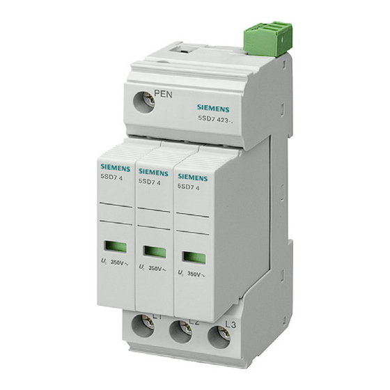 Siemens 5SD7423-0 Betriebsanleitung