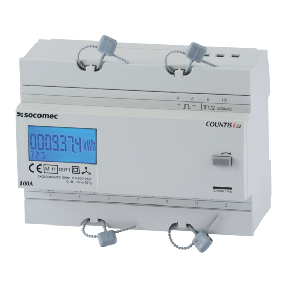 socomec COUNTIS E32 Bedienungsanleitung