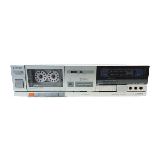 Hitachi D-E2 U Serviceanleitung