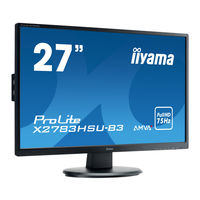 Iiyama Prolite X2783HSU Bedienungsanleitung