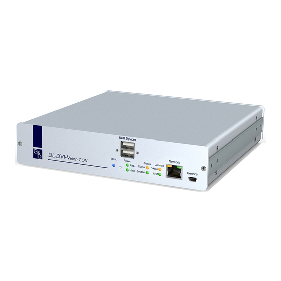 G&D DL-DVI-Vision-CAT Installation Und Bedienung