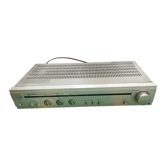 Hitachi HA-2800 Serviceanleitung