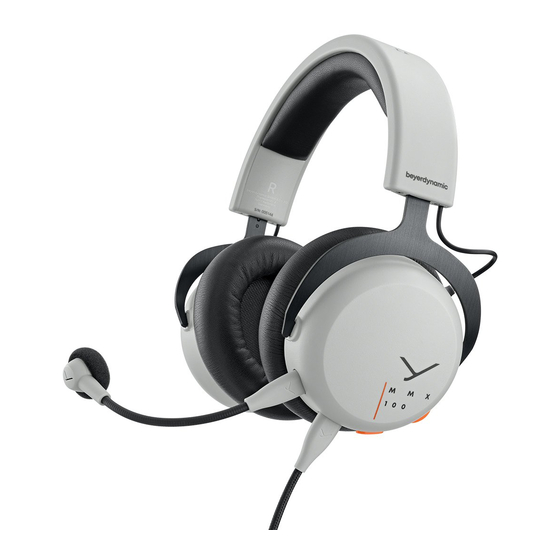 Beyerdynamic MMX 100 Bedienungsanleitung