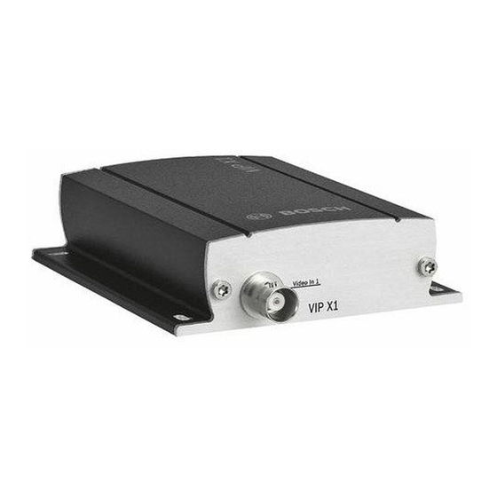 Bosch VIP X1 Schnellstartanleitung