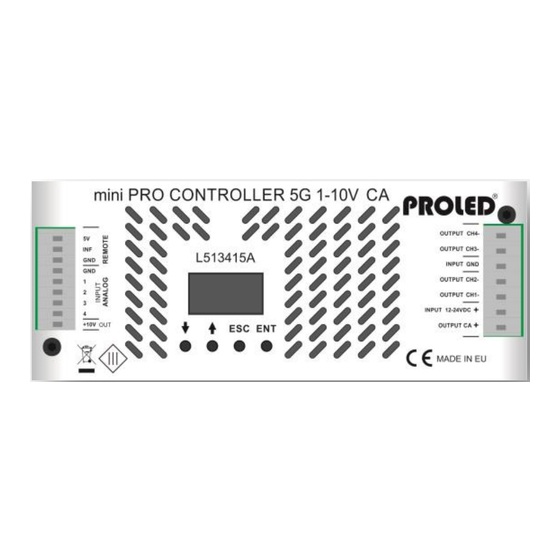 PROLED mini PRO CONTROLLER 5G 1-10V CA Bedienungsanleitung