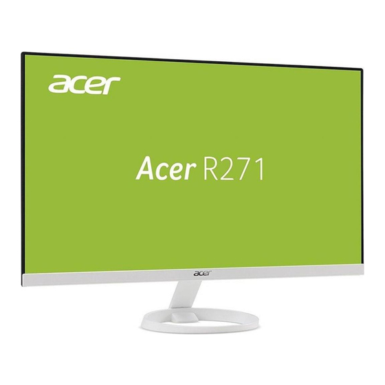 Acer R271 Bedienungsanleitung