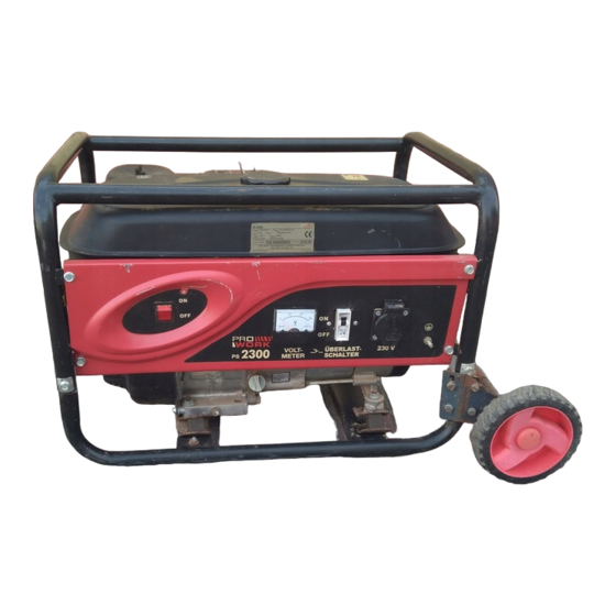 Pro Work PS 2300 Bedienungsanleitung