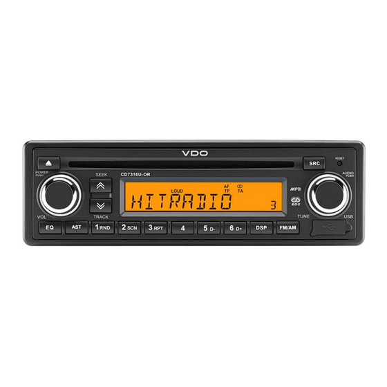 VDO CD7316U-OR Bedienungsanleitung