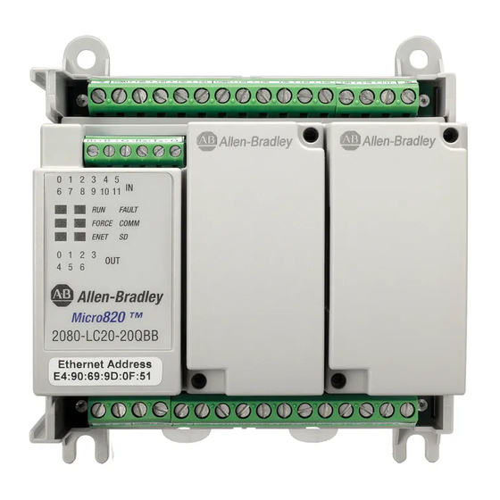 Allen-Bradley Micro820 Installationsanleitung
