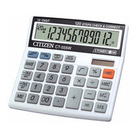 Citizen CT-555W Anweisungshandbuch