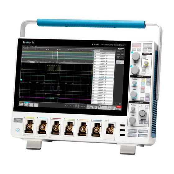Tektronix 4 B Serie Schnellstart-Benutzerhandbuch