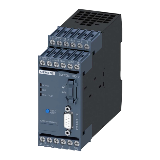 Siemens SIRIUS SIMOCODE pro Originalbetriebsanleitung