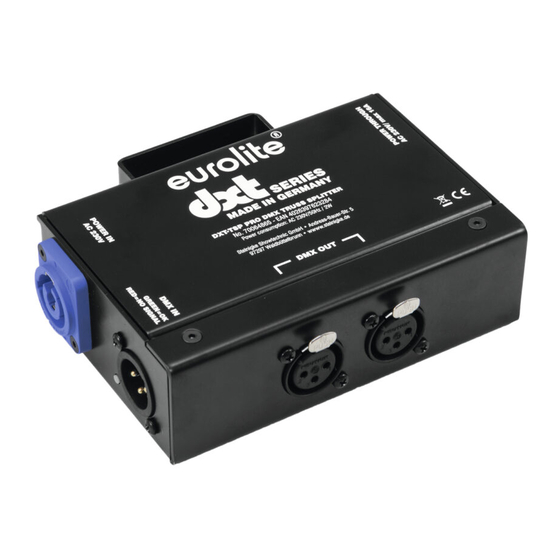 EuroLite DXT-TSP PRO Bedienungsanleitung