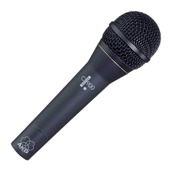 AKG EMOTION series Bedienungshinweise