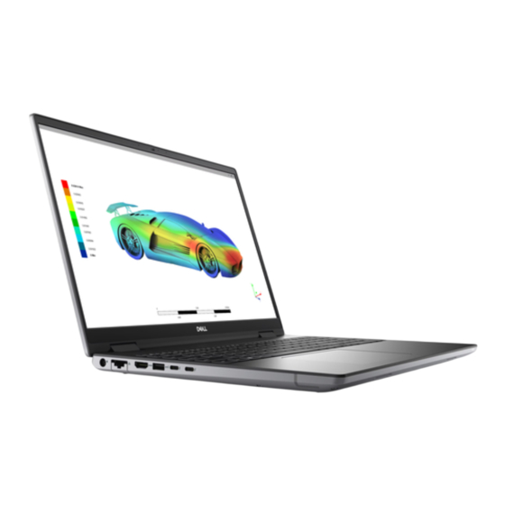 Dell Precision 7670 Einrichtung Und Technische Daten
