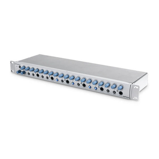 PRESONUS HP60 Bedienungsanleitung