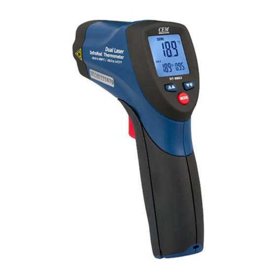 PCE Instruments DT-8863 Bedienungsanleitung