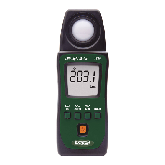 Extech Instruments LT40 Benutzerhandbuch