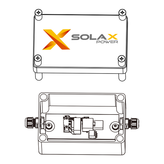 SolaX Power Adapter Box Schnellinstallationsanleitung