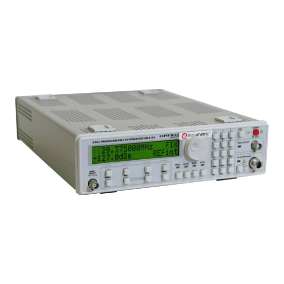 Rohde & Schwarz Hameg HM8135 Handbuch