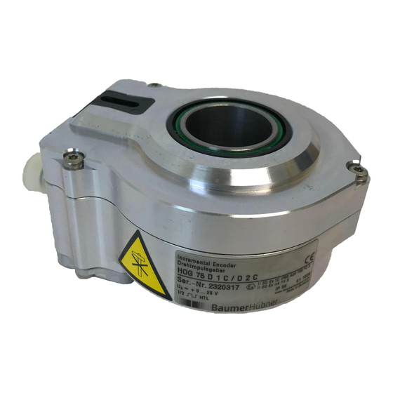 Baumer HUBNER HOG 75 D1C Montage- Und Betriebsanleitung