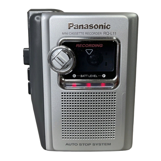 Panasonic RQ-L11 Bedienungsanleitung