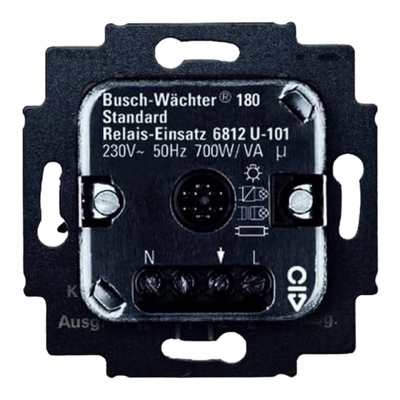 Busch-Jaeger 6812U-101 Betriebsanleitung