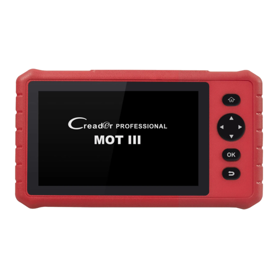 LAUNCH TECH Creader Professional MOT III Benutzerhandbuch