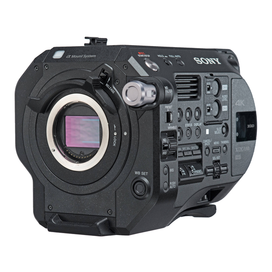 Sony PXW-FS7M2 Bedienungsanleitung