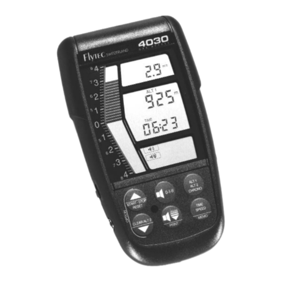 Flytec 4030 GPS Betriebshandbuch