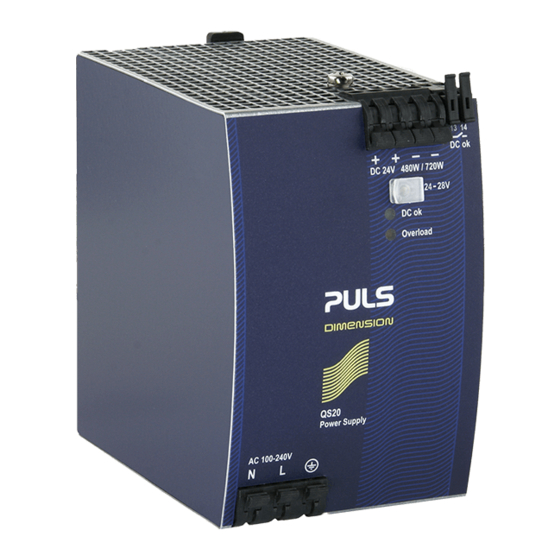 Puls dimension QS20-Series Bedienungsanleitung