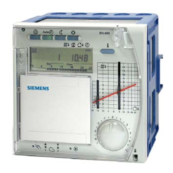 Siemens RVL480 Handbuch