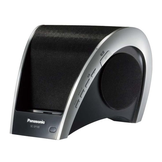 Panasonic SC-SP100 Bedienungsanleitung