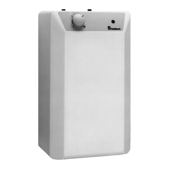 Vaillant VEH-Serie Bedienungs- Und Installationsanleitung