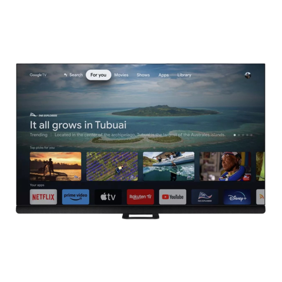 Philips OLED908 Serie Kurzanleitung