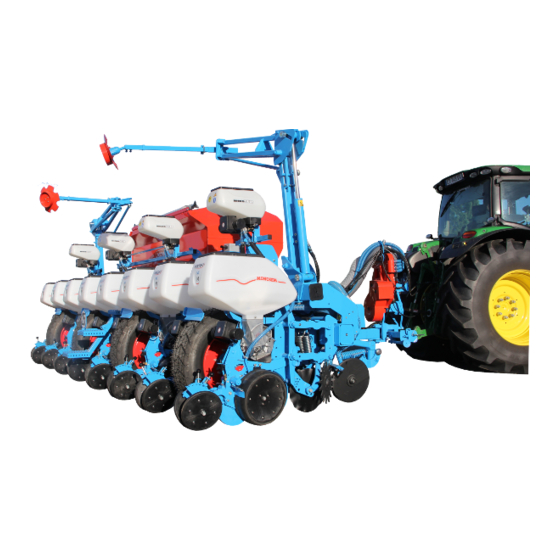Monosem CHASSIS TRAINE TOP REPLIABLE 8 RANGS WINGFOLD Bedienungsanleitung