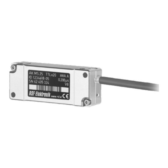 RSF Elektronik AK MS 25 Montageanleitung