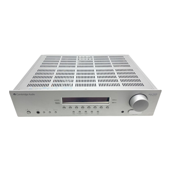 Cambridge Audio 540R Handbuch