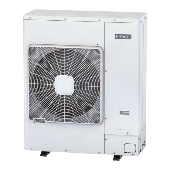 Hitachi UTOPIA RAS-4HVRP2E Installations- Und Betriebshandbuch