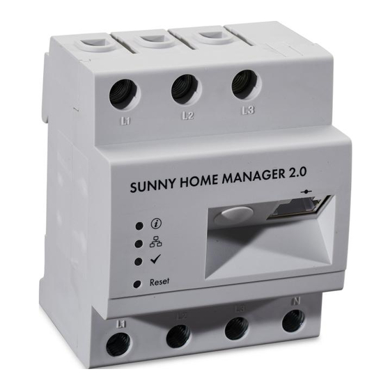 SMA Solar Technology SUNNY HOME MANAGER 2.0 Betriebsanleitung / Bedienungsanleitung