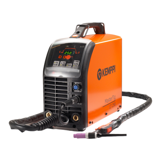 Kemppi MasterTig LT 250 Kurzanleitung